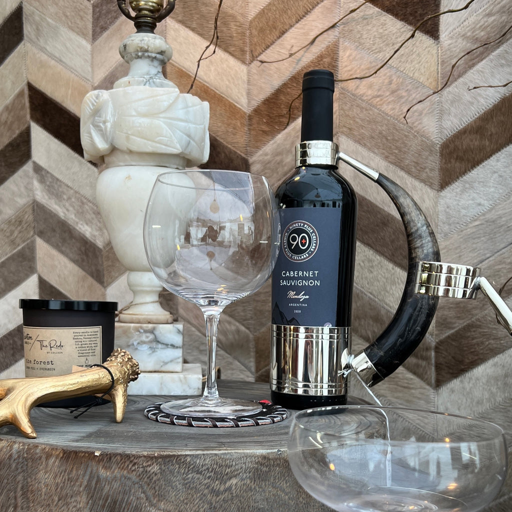 Handcrafted Wine Holder Hammered