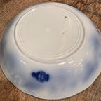 Set of 6 Antique English Flow Blue Bowls
