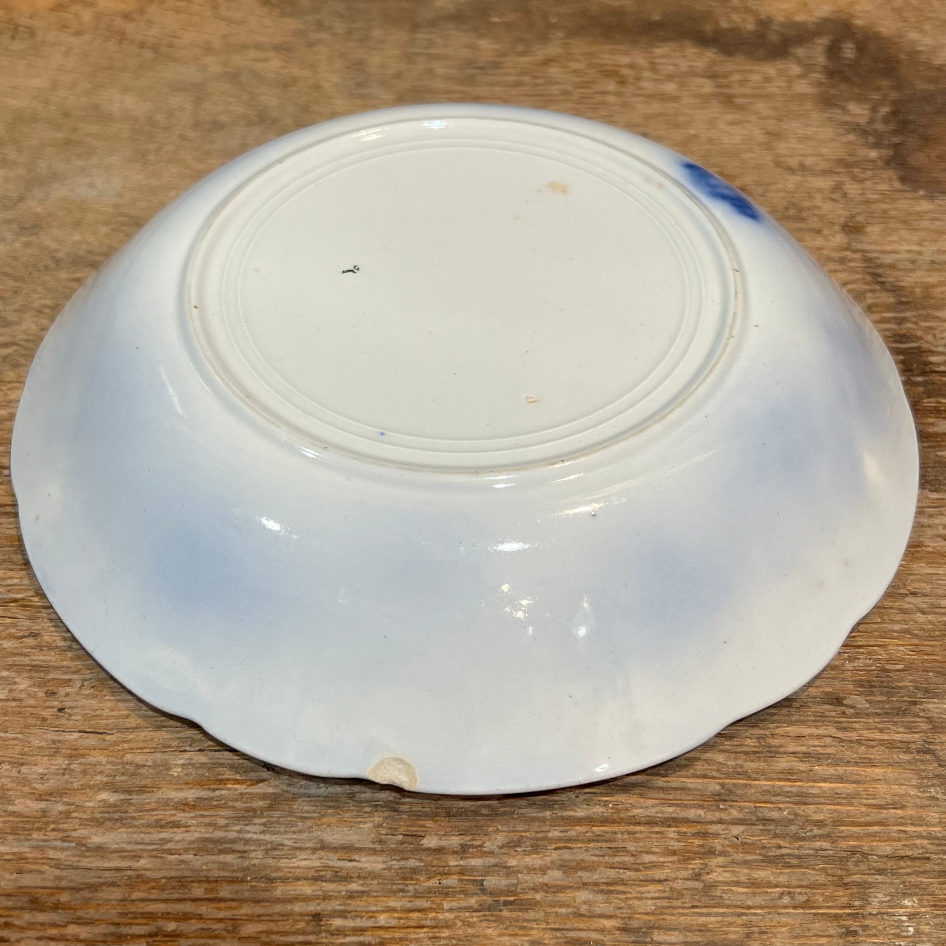 Set of 6 Antique English Flow Blue Bowls