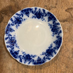 Set of 6 Antique English Flow Blue Bowls