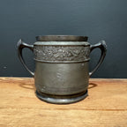 Silverplate "S" Engraved Trophy Style Urn