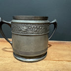 Silverplate "S" Engraved Trophy Style Urn