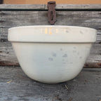 Antique English Creamware Mixing Bowl