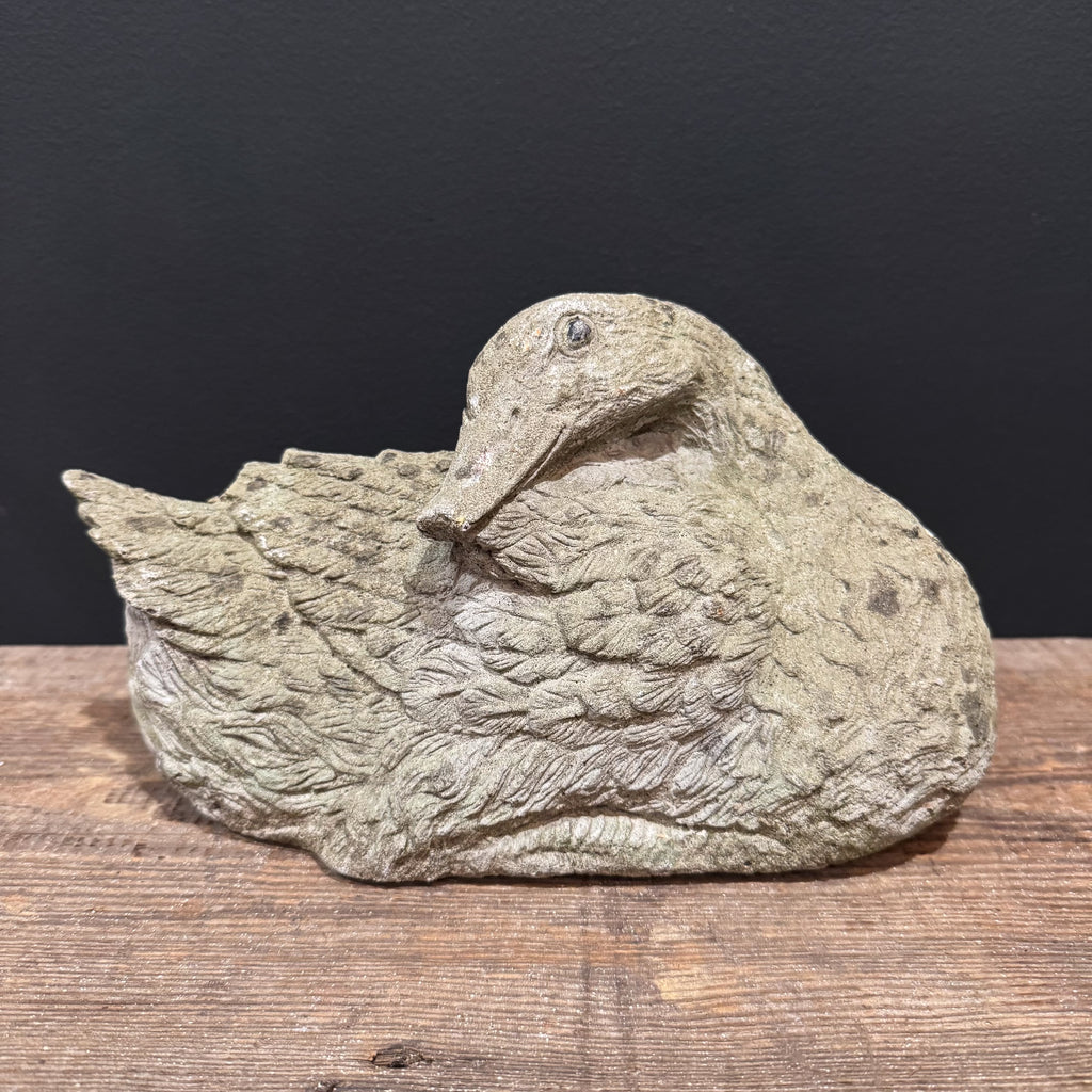 Vintage French Duck Garden Statue