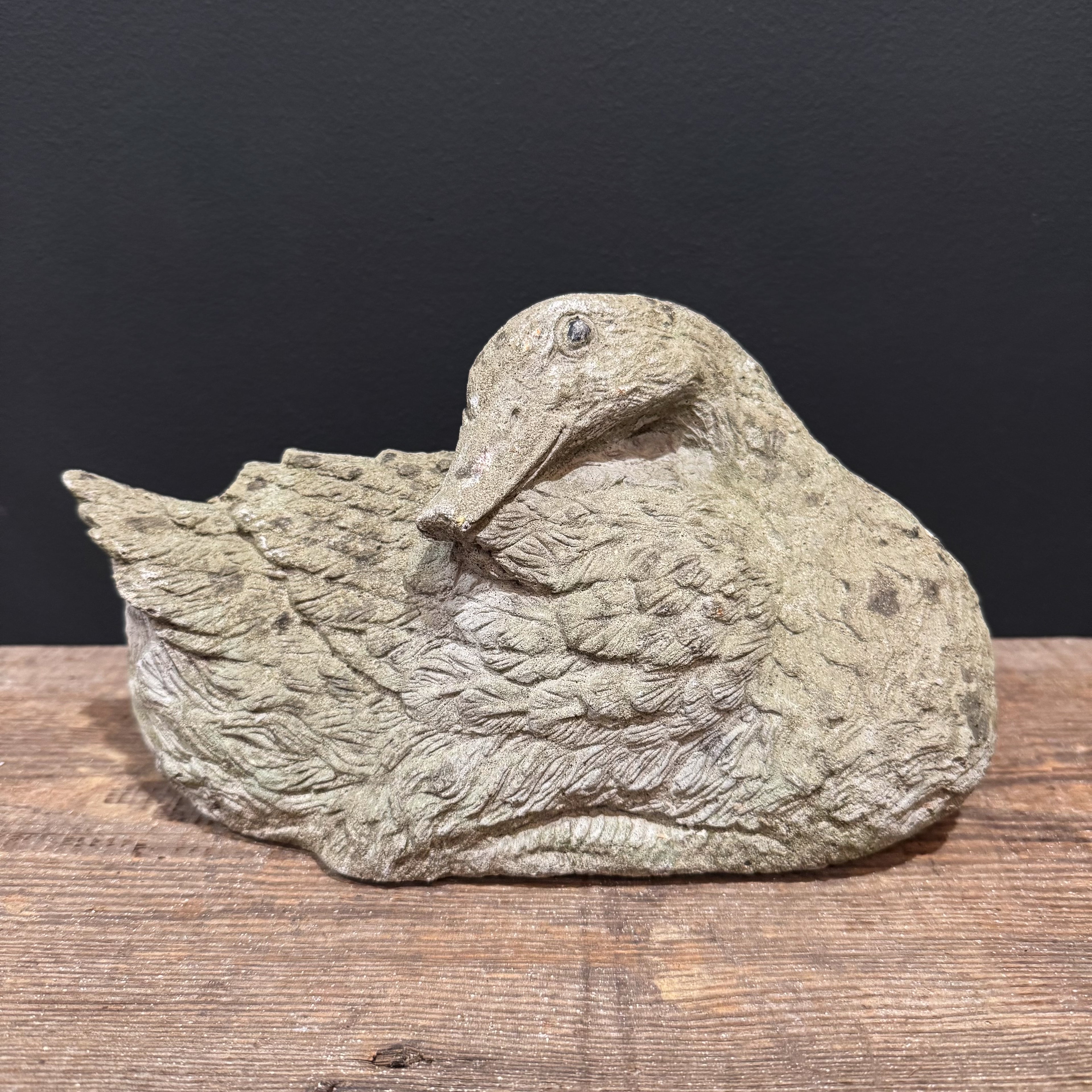 Vintage French Duck Garden Statue