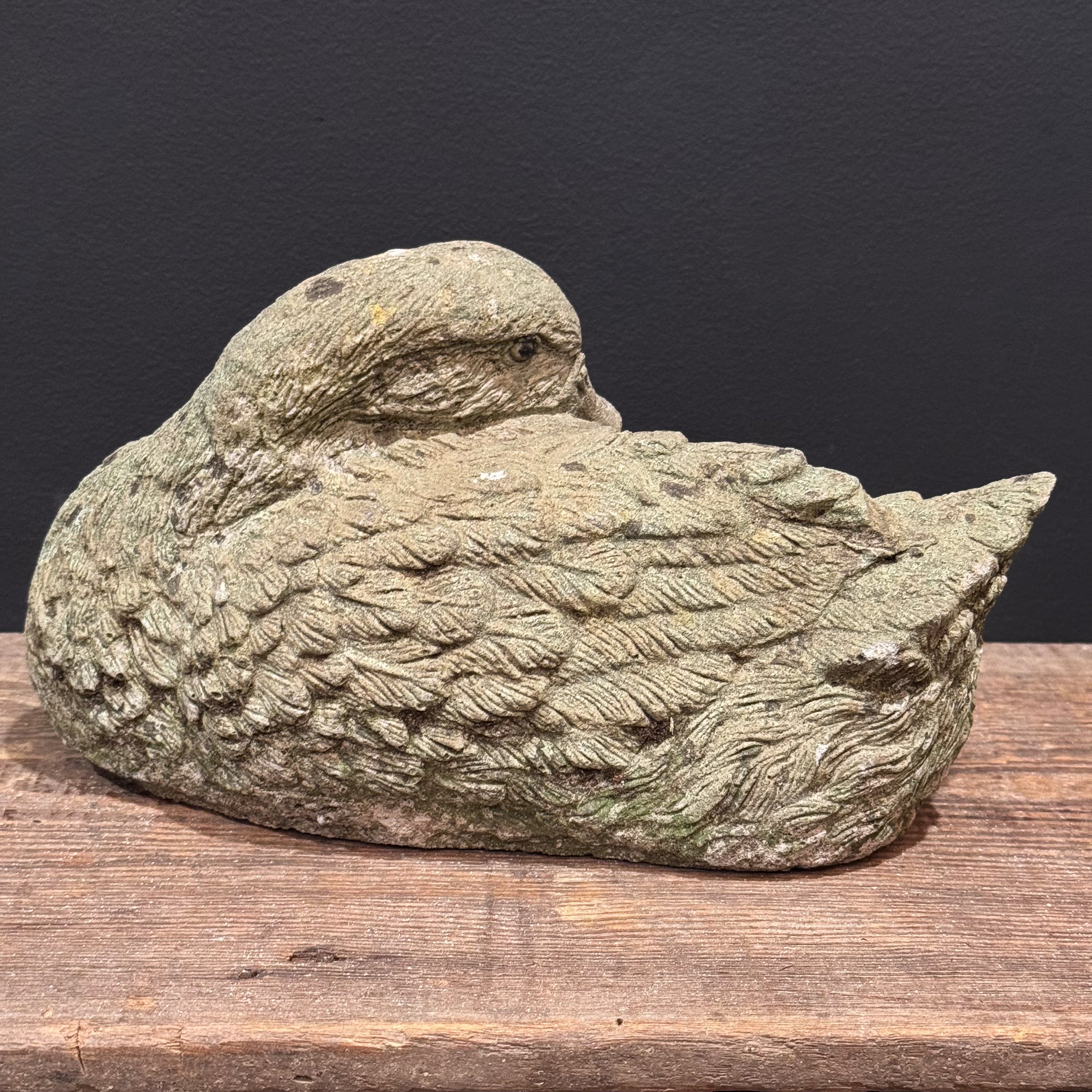 Vintage French Duck Garden Statue