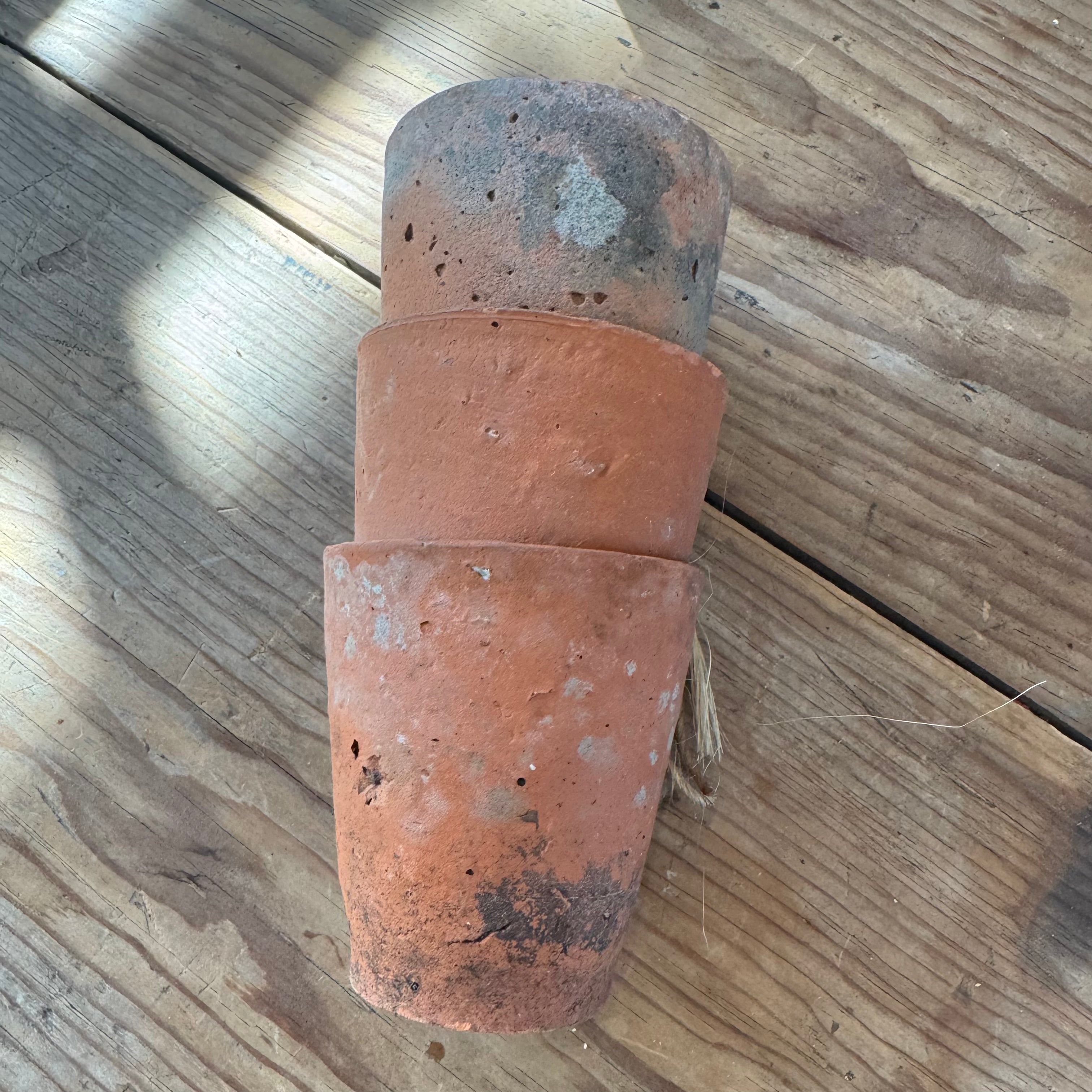 Antique English Terracotta Seed Pots (3)