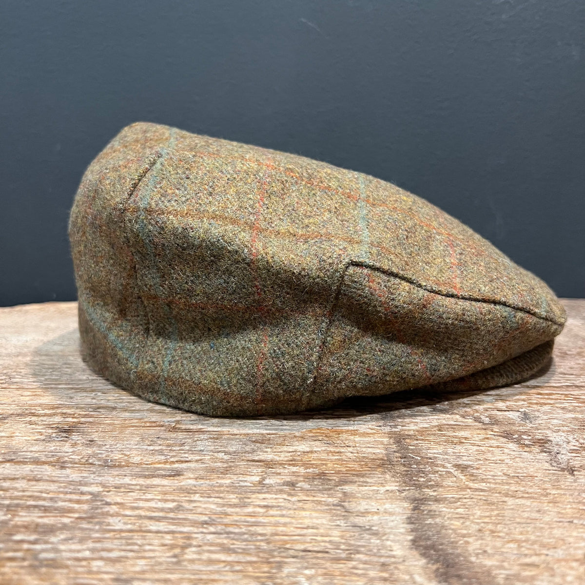 P.J. Powell Wool Tweed Flat Cap – Size 7⅛