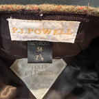 P.J. Powell Wool Tweed Flat Cap – Size 7⅛
