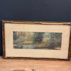 The Swimming Pool By Wallace Nutting (Panoramic Format)
