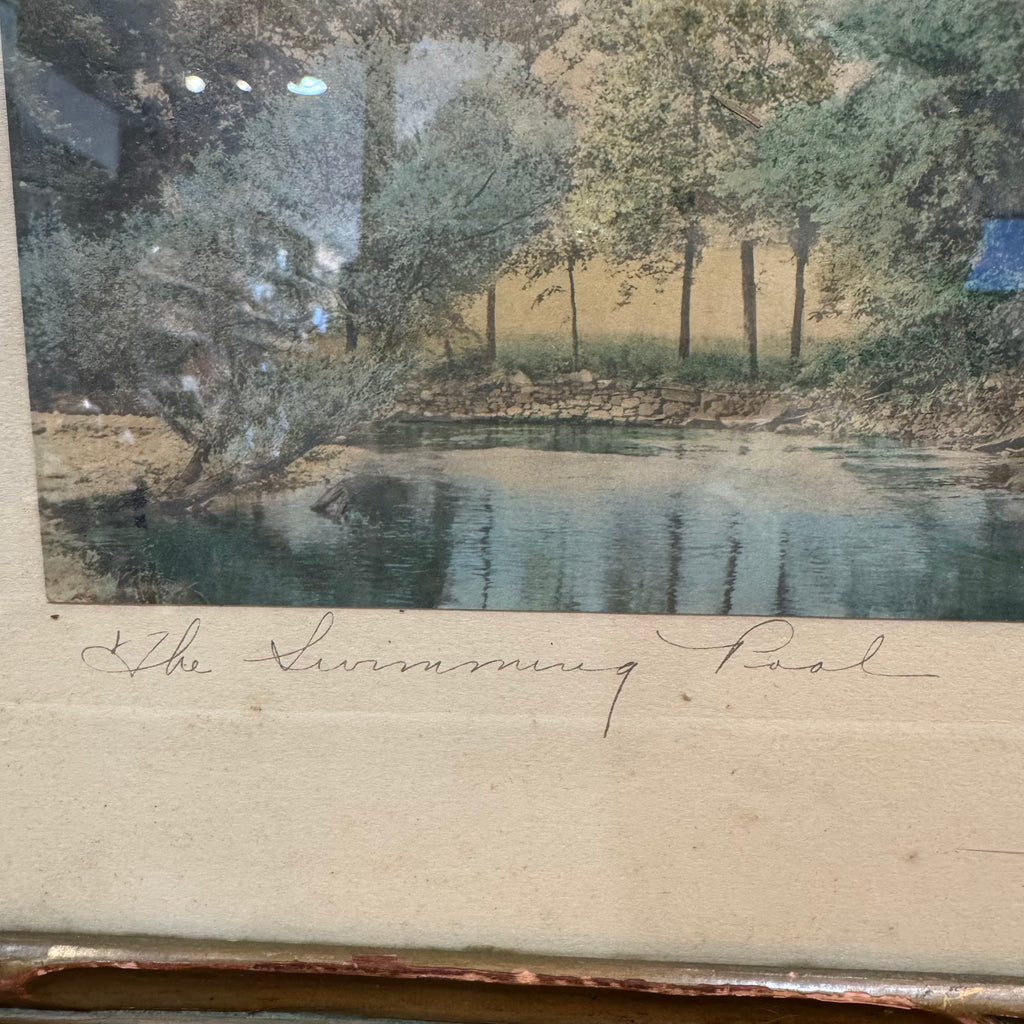 The Swimming Pool By Wallace Nutting (Panoramic Format)