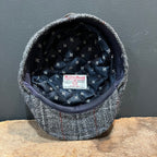 Vintage Harris Tweed Flat Cap – Charcoal Grey