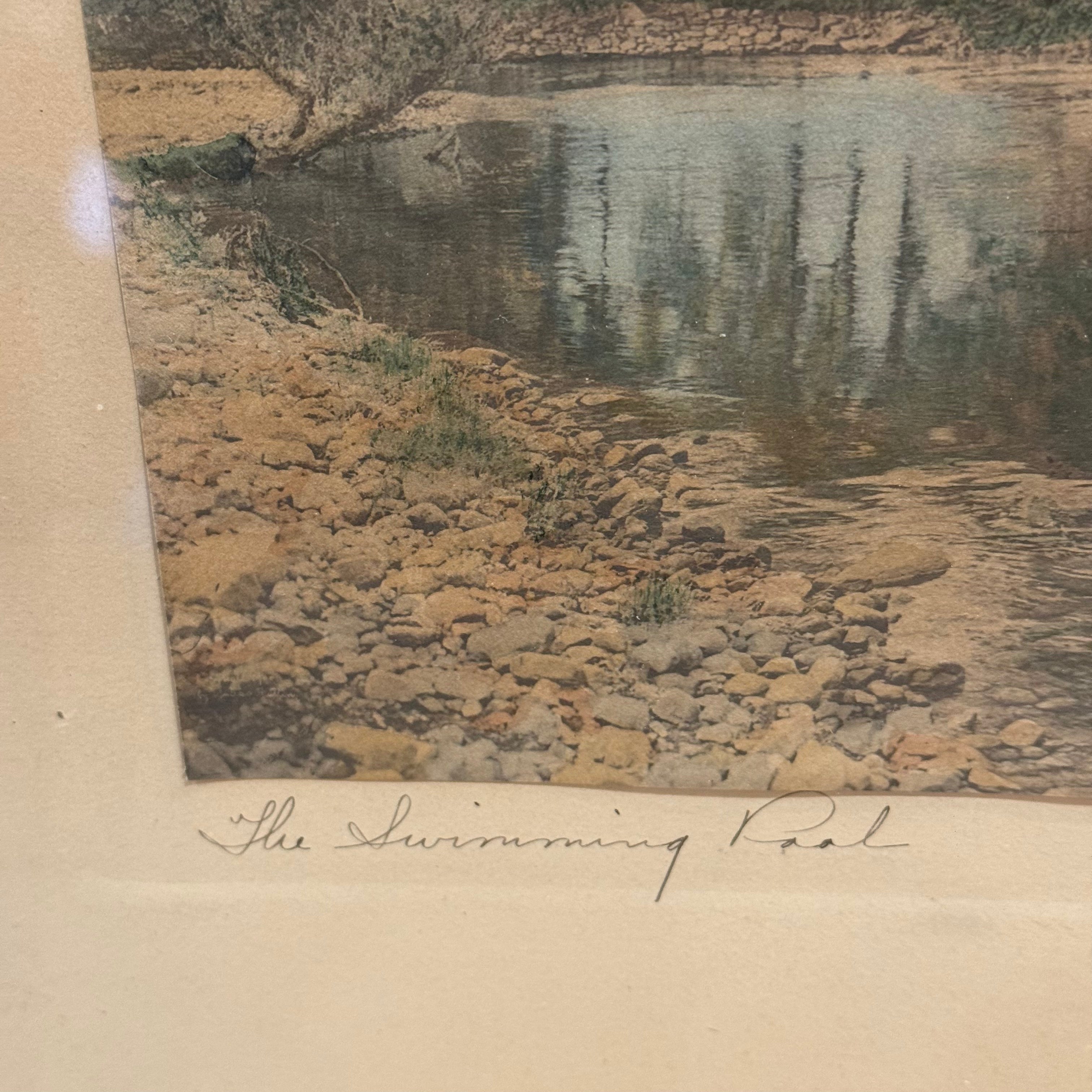 The Swimming Pool By Wallace Nutting