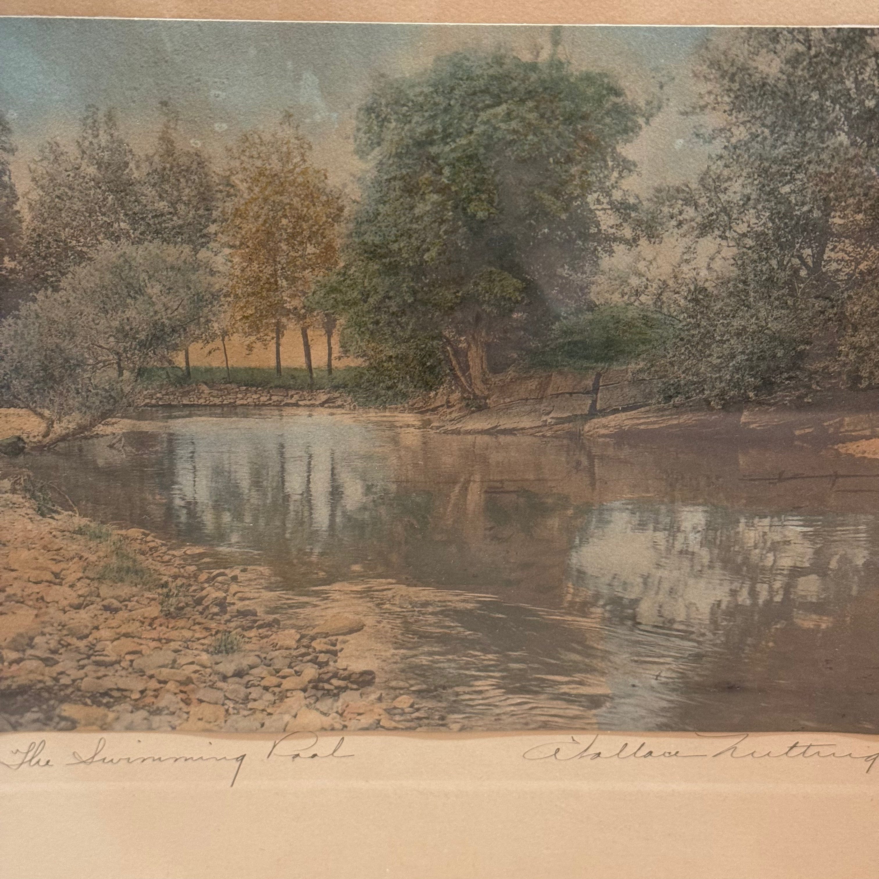 The Swimming Pool By Wallace Nutting