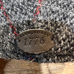 Vintage Harris Tweed Flat Cap – Charcoal Grey
