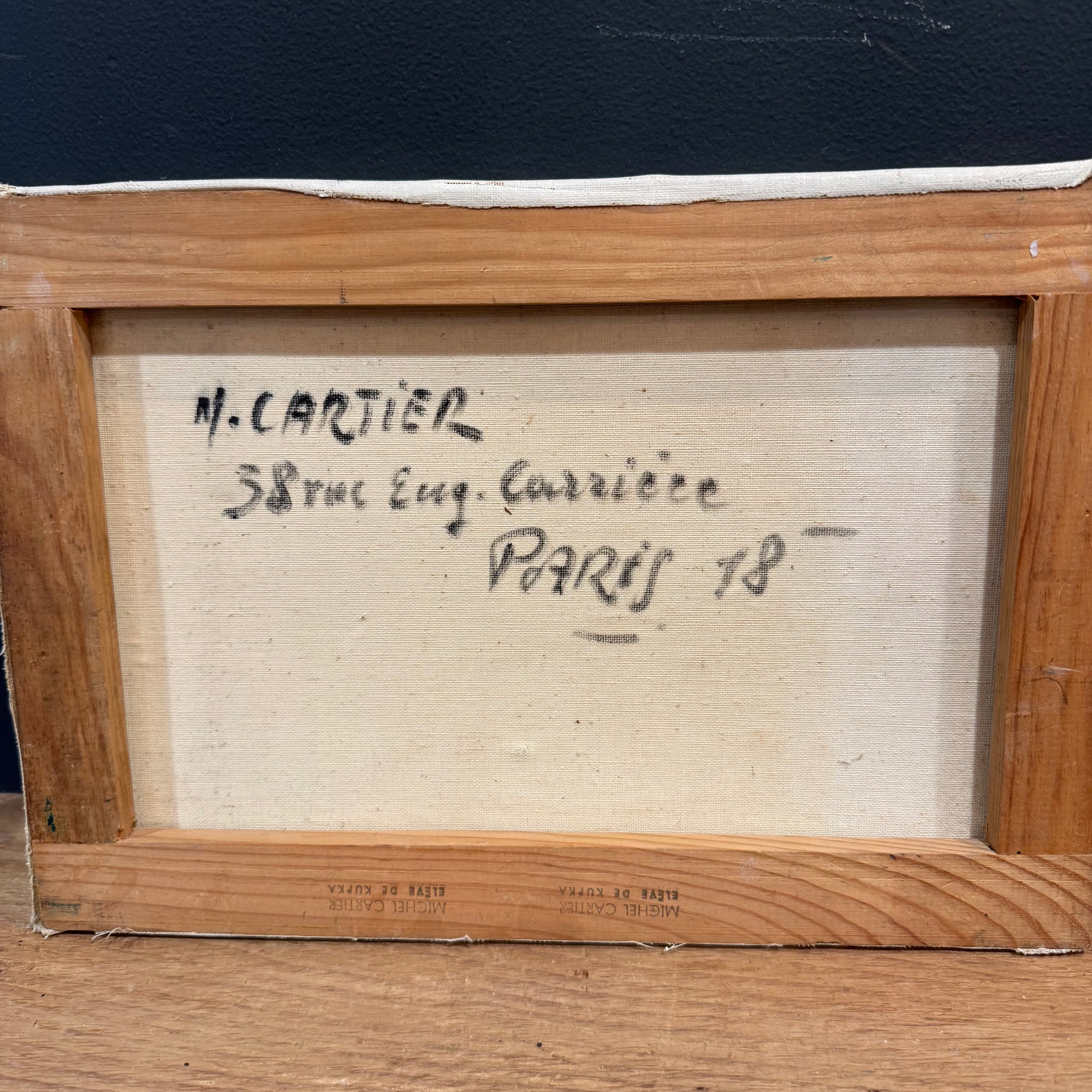 French Still Life with Pears, Signed M. Cartier