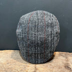 Vintage Harris Tweed Flat Cap – Charcoal Grey