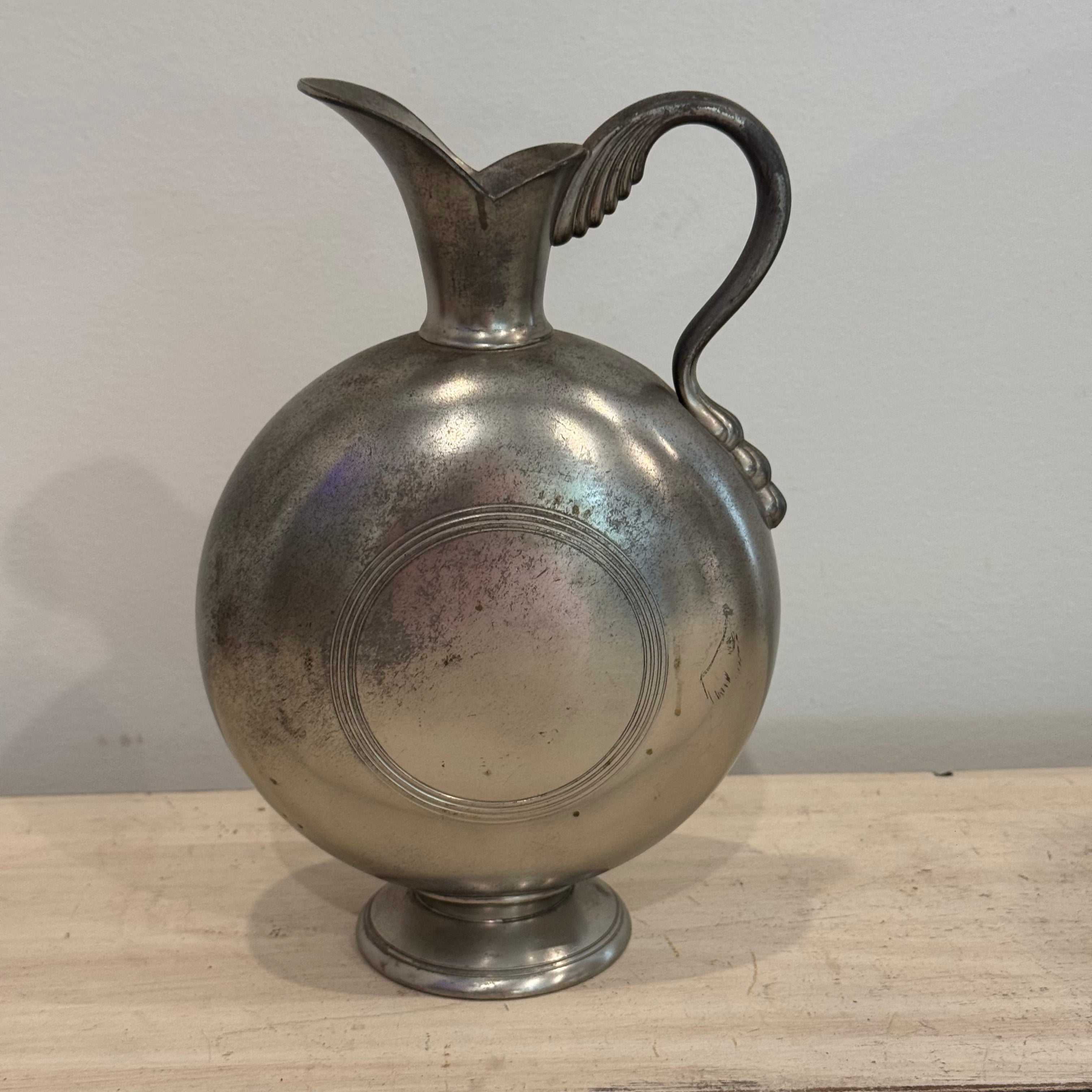 Vintage Dutch Pewter Ewer