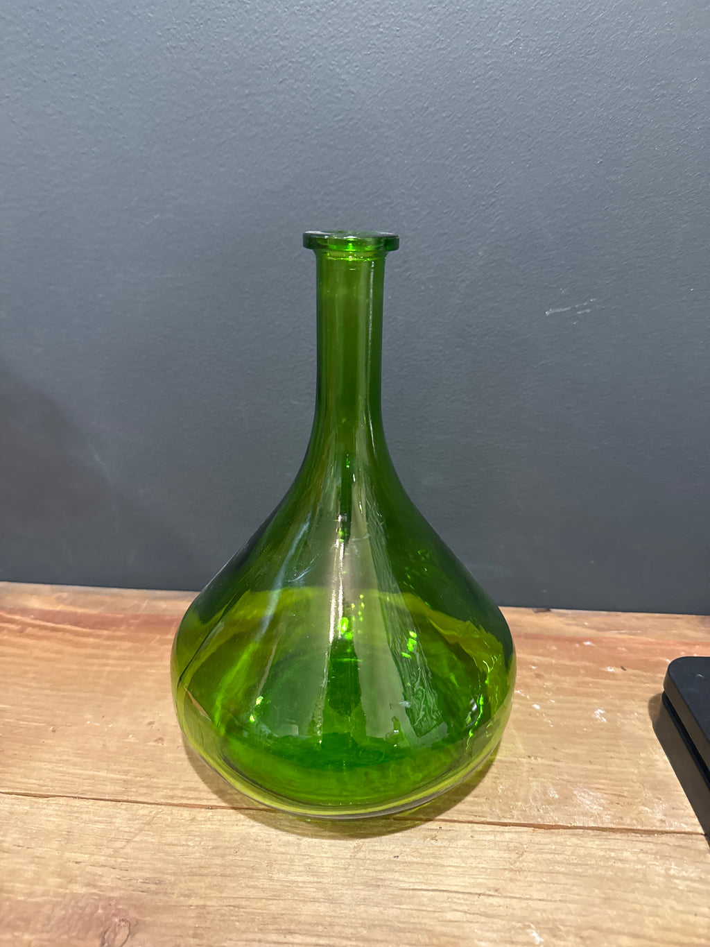 Emerald Green Glass Decanter