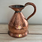 Antique English Copper Haystack Jug - 1/2 Gallon