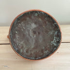 Antique English Copper Half Gallon Jug with Plaque