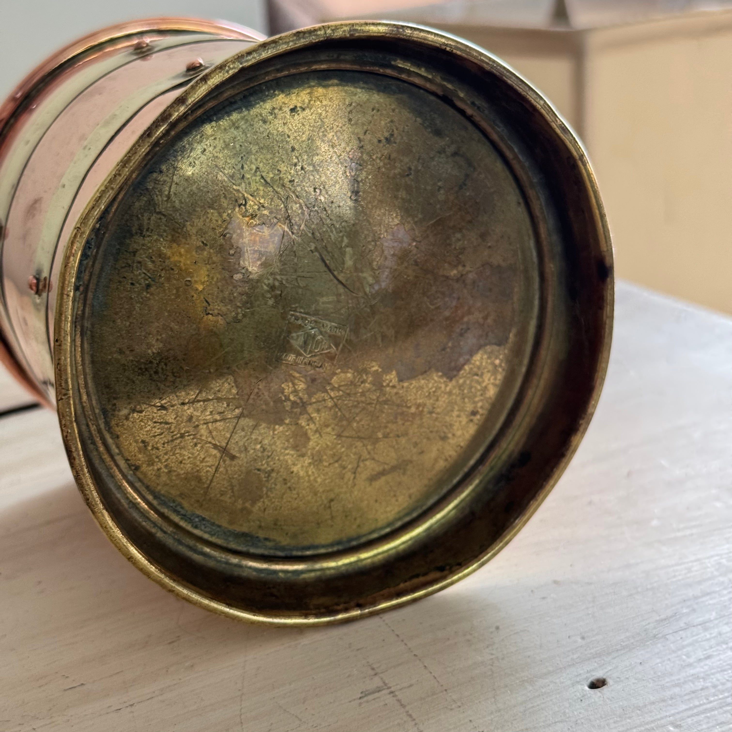 Copper and Brass Canister