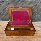 Victorian Walnut Writing Slope with Key