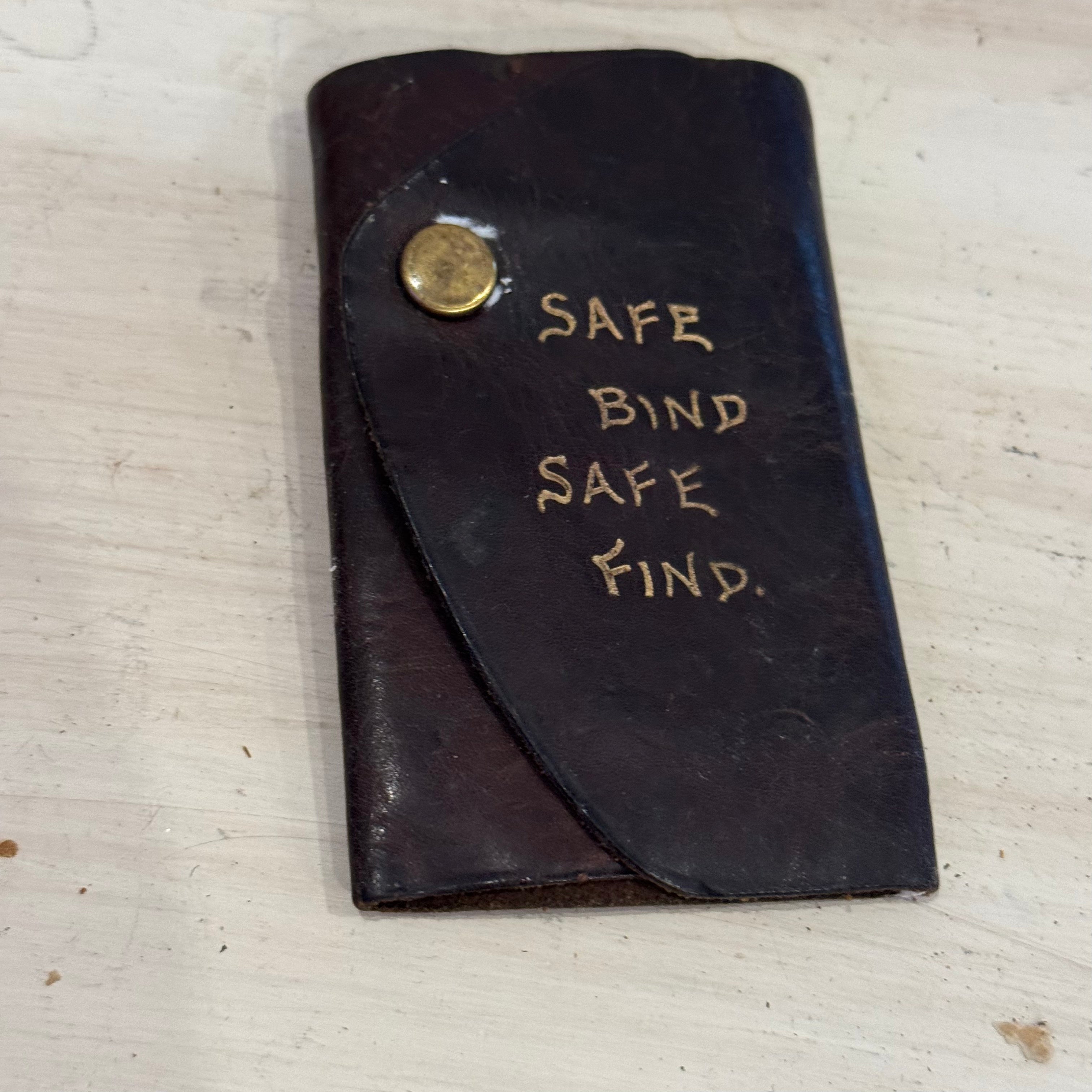 Vintage English Leather Key Case