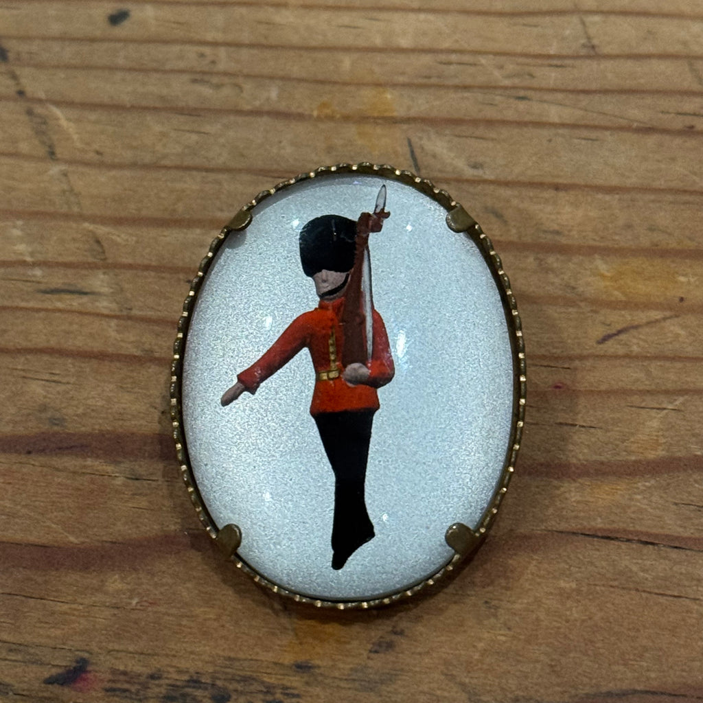 Vintage British Guardsman Miniature Brooch