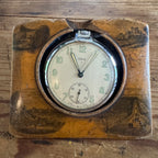 English Dover Scenes Travel Clock with Oris Movement