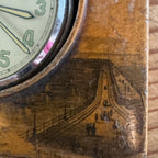 English Dover Scenes Travel Clock with Oris Movement