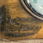 English Dover Scenes Travel Clock with Oris Movement