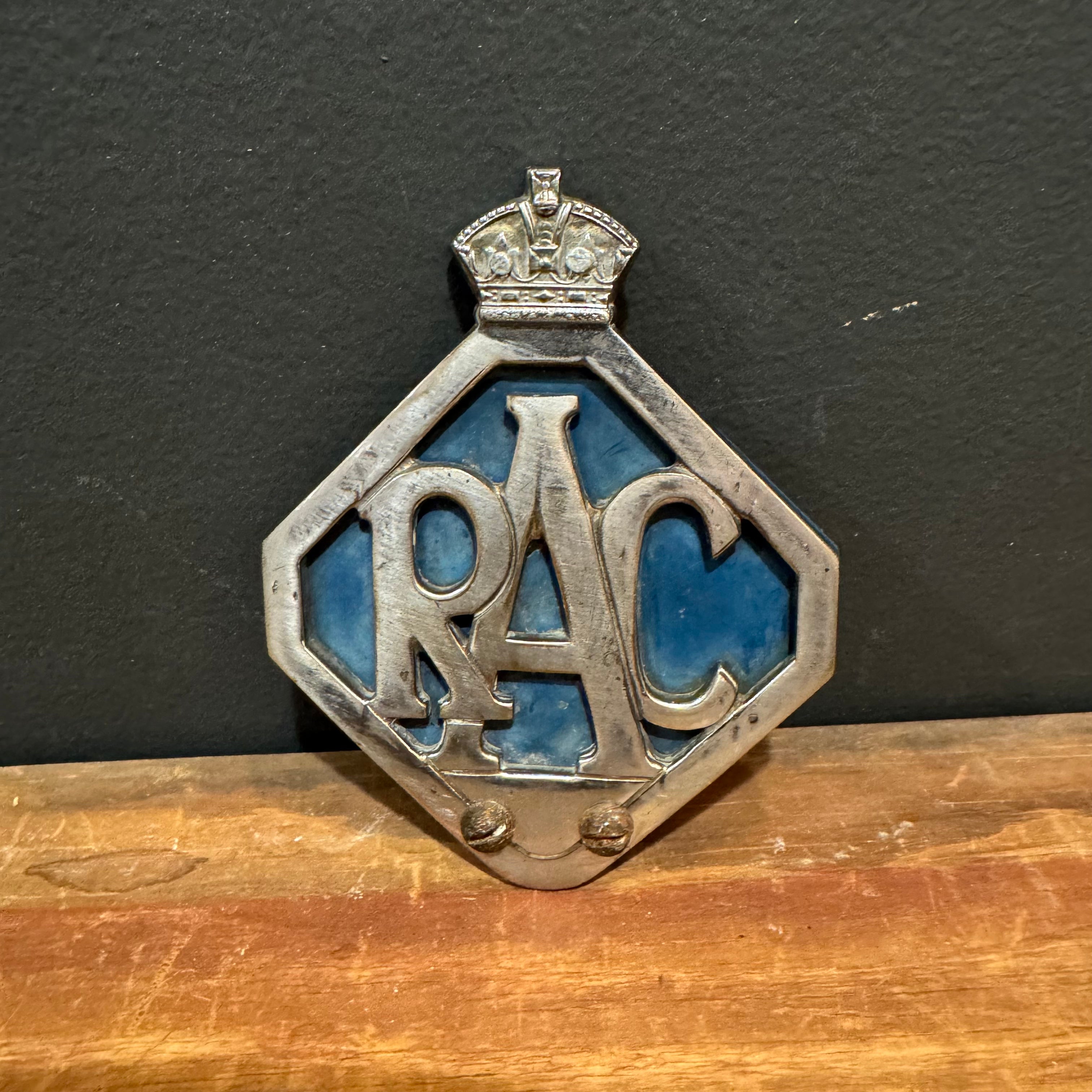 Royal Automobile Club (RAC) Enamel Car Badge