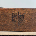 Vintage Carved Oak Heraldic Box