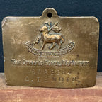 British Military Brass Duty Plaque – Queen’s Royal Regiment