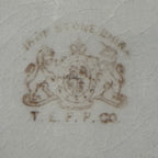 English Ironstone Wash Basin with Iris Motif