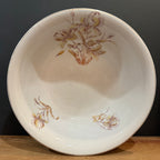 English Ironstone Wash Basin with Iris Motif
