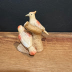 Vintage Ceramic Bird Pair on Branch