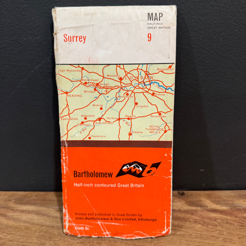 Bartholomew's Contoured Map Orange Cover