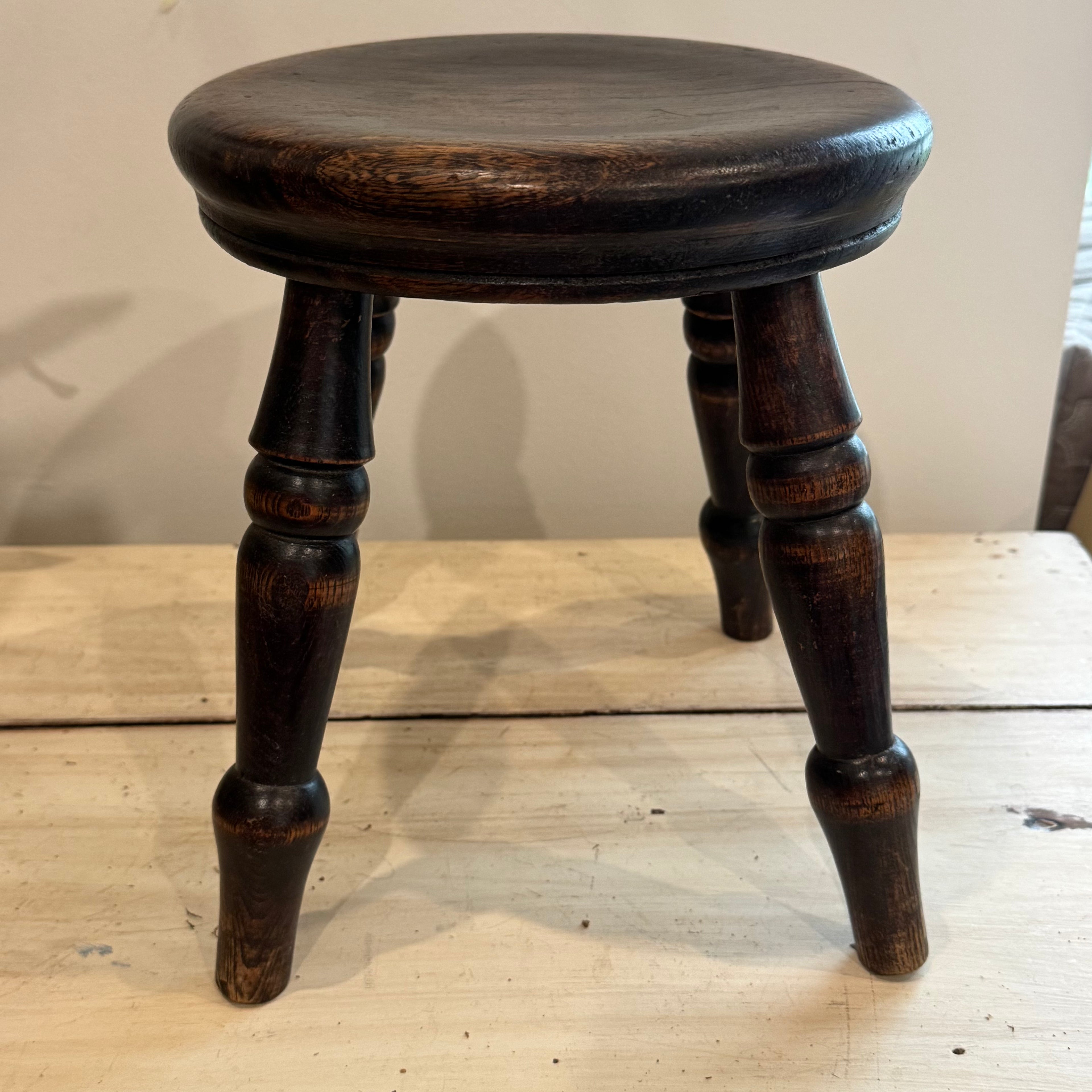 Antique English Elm Stool