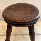 Antique English Elm Three-Legged Stool