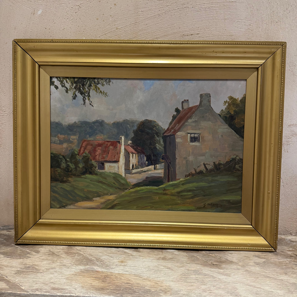Engish Village Painting
