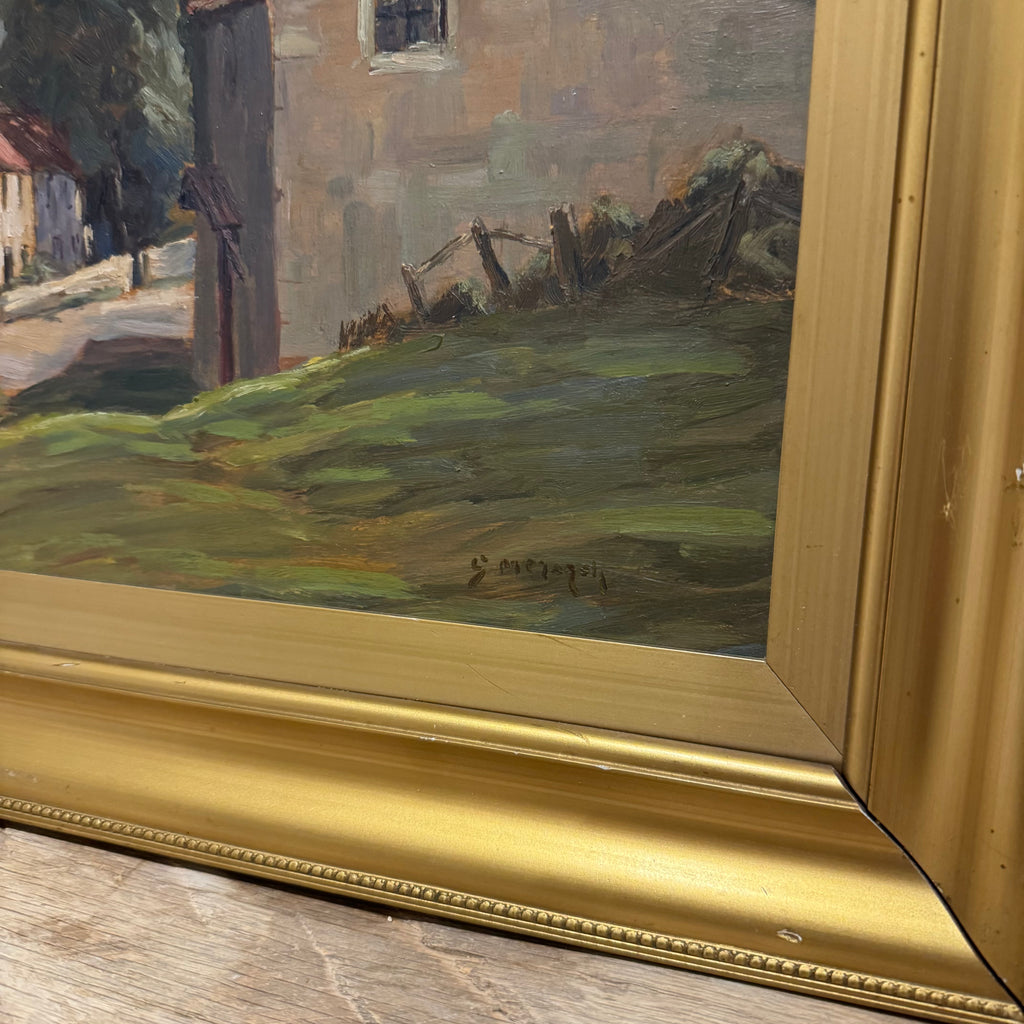 Engish Village Painting