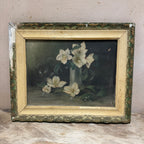 Antique English Hellebore Still Life Painting