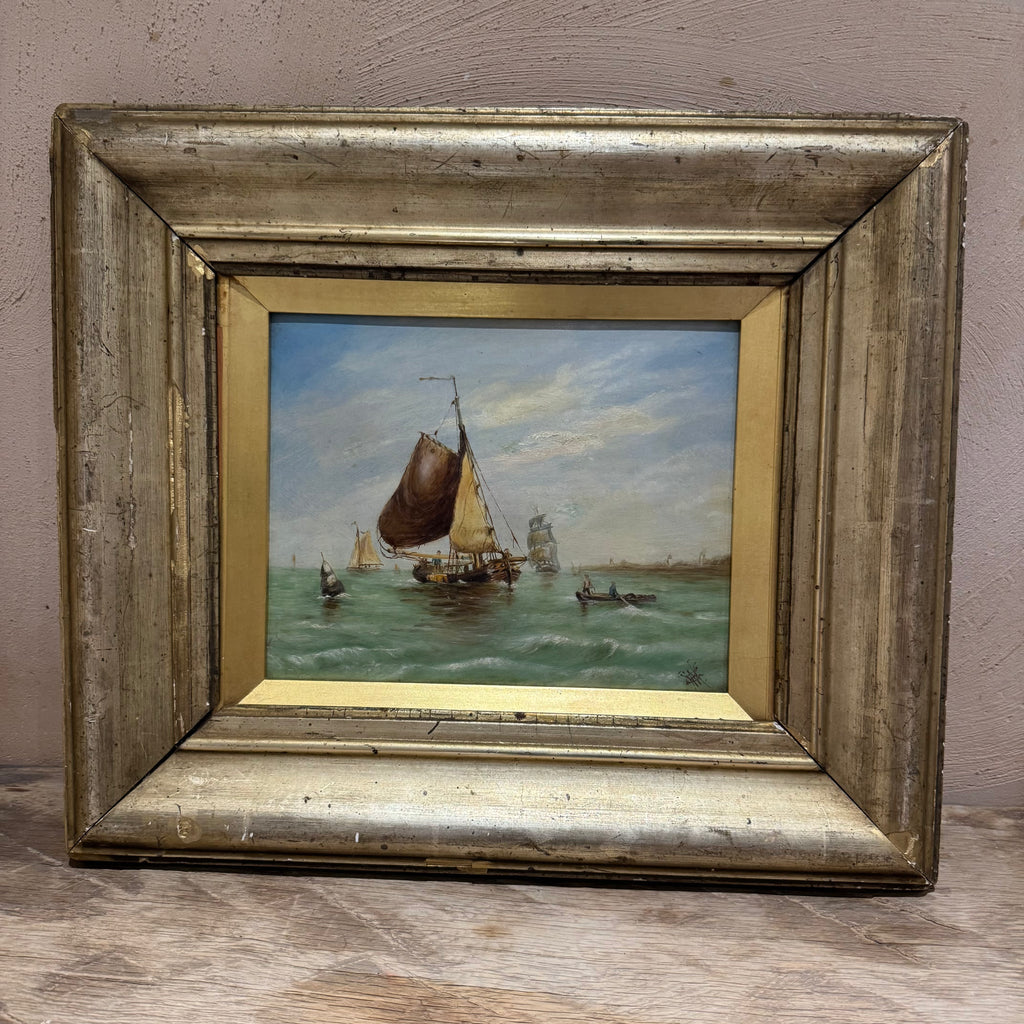 Dutch Maritime Oil Painting