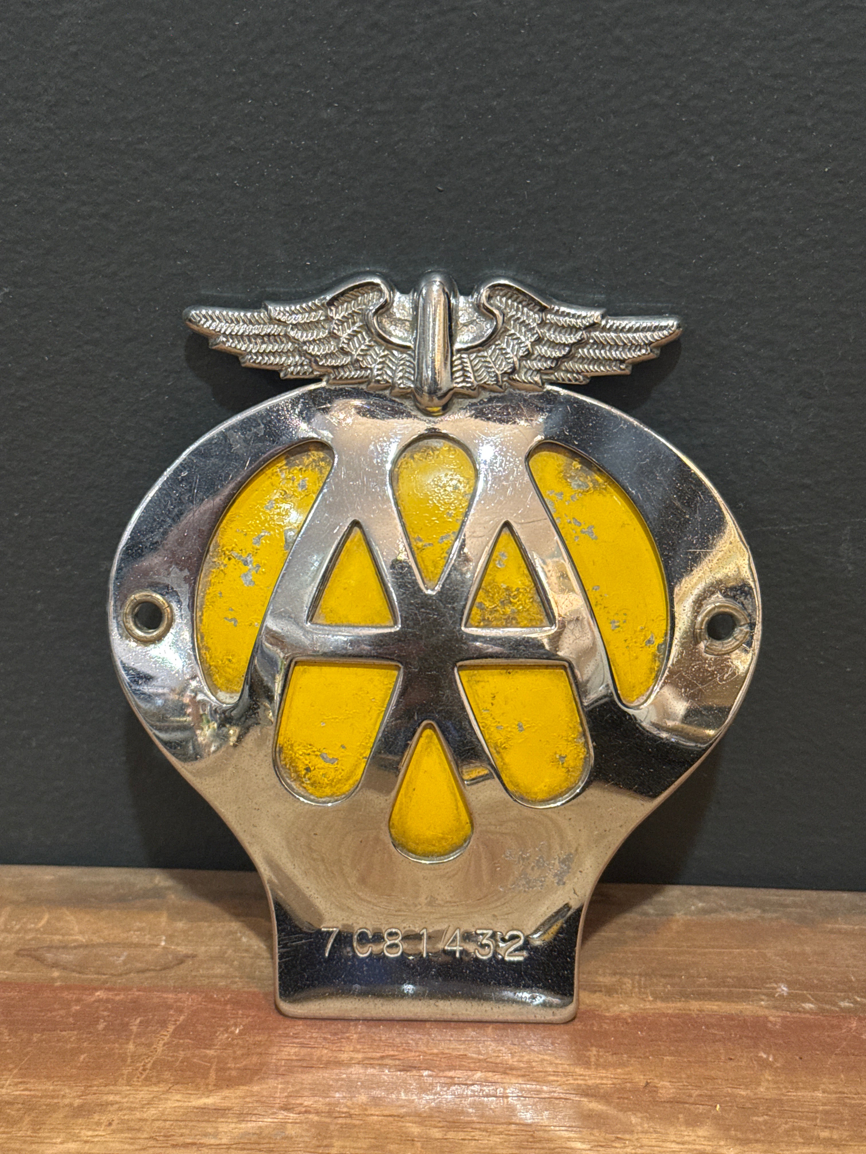 Automobile Association (AA) Enamel Car Badge