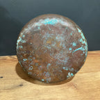 Antique Copper Cauldron w/Iron Handle