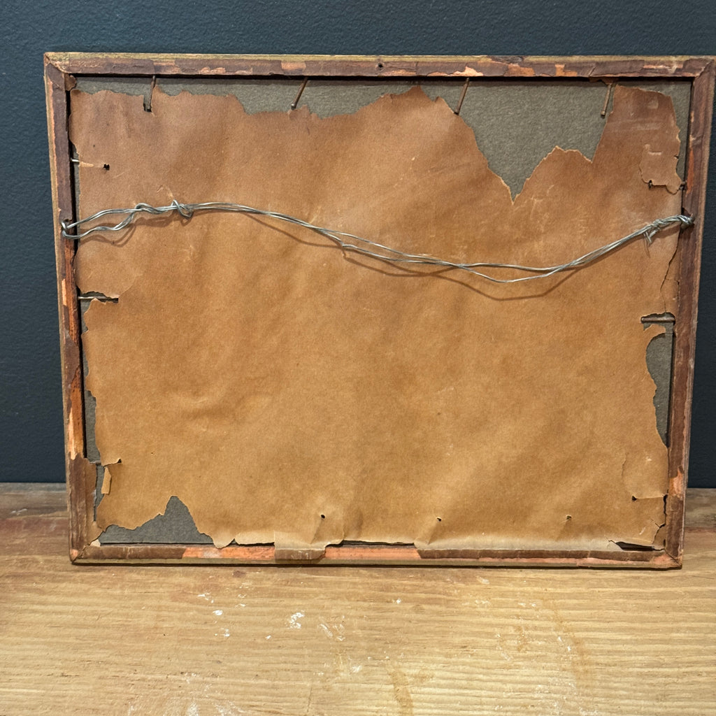 Vintage Lithograph Cottage Print