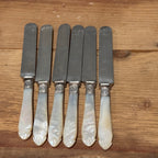 19th Century Mother of Pearl Dinner Knife -6