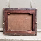 Antique Oil Paint on Canvas "Fishing"